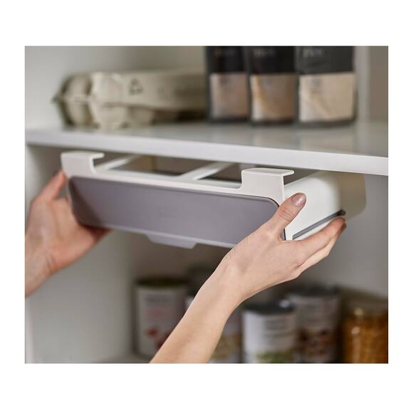 Spice Rack Organizer - Under-Shelf Kitchen Cabinet Storage Solution for Spices - Picture 2 of 5